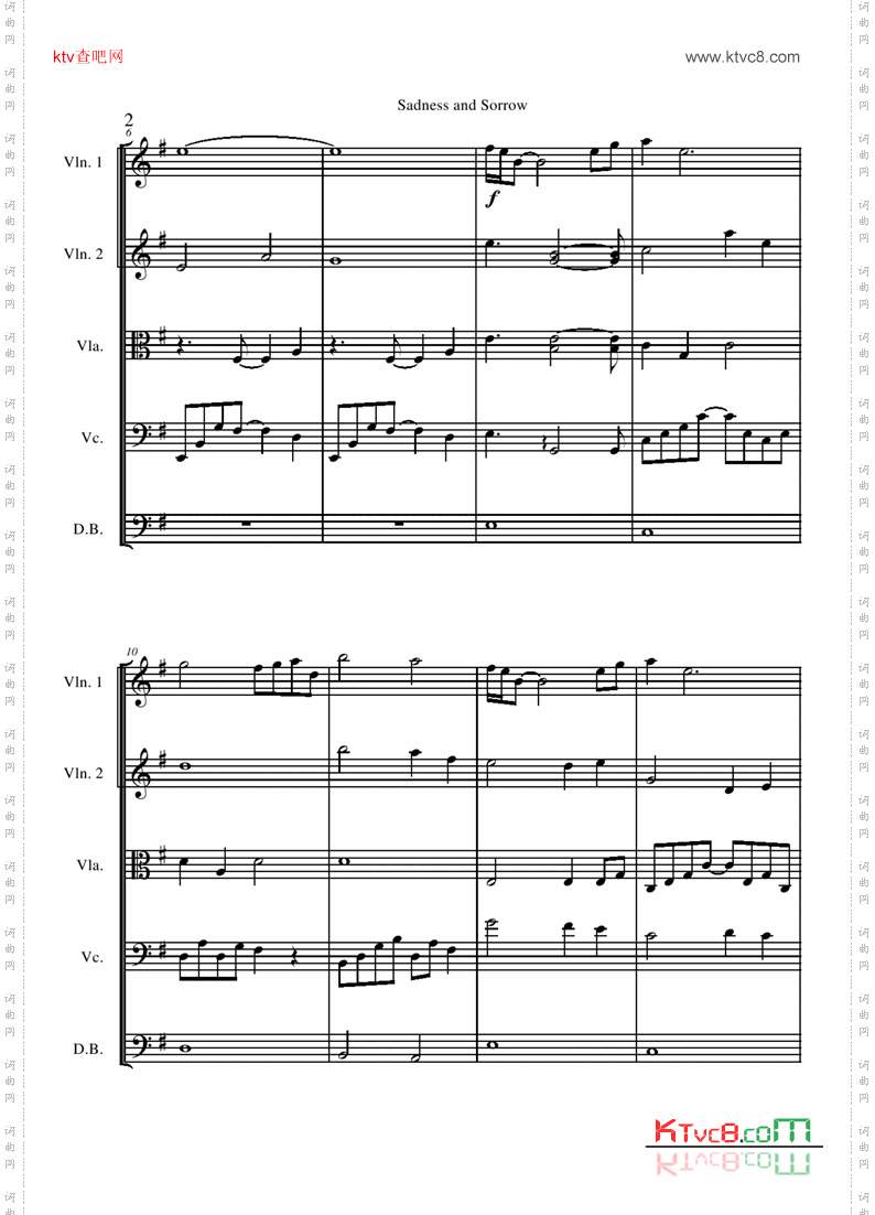 SadnessandSorrowscore