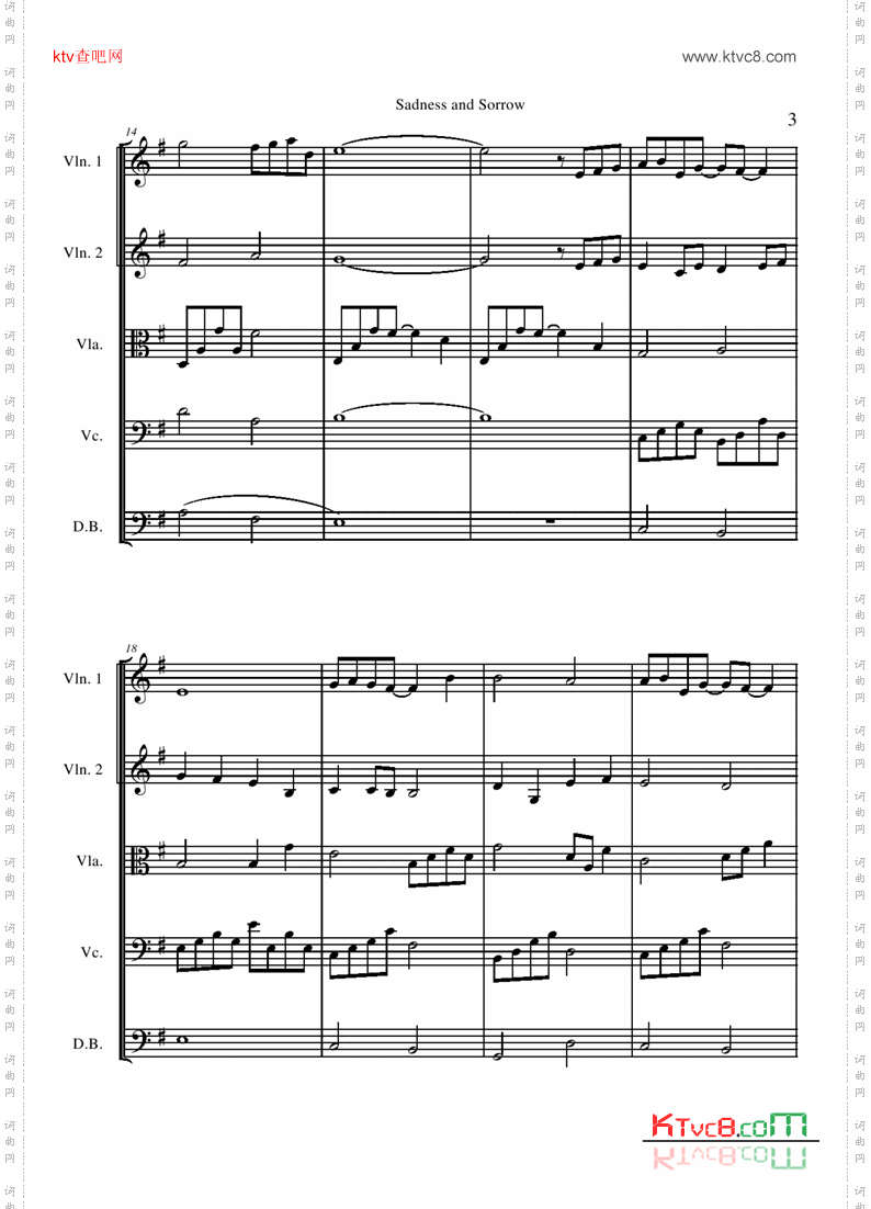 SadnessandSorrowscore