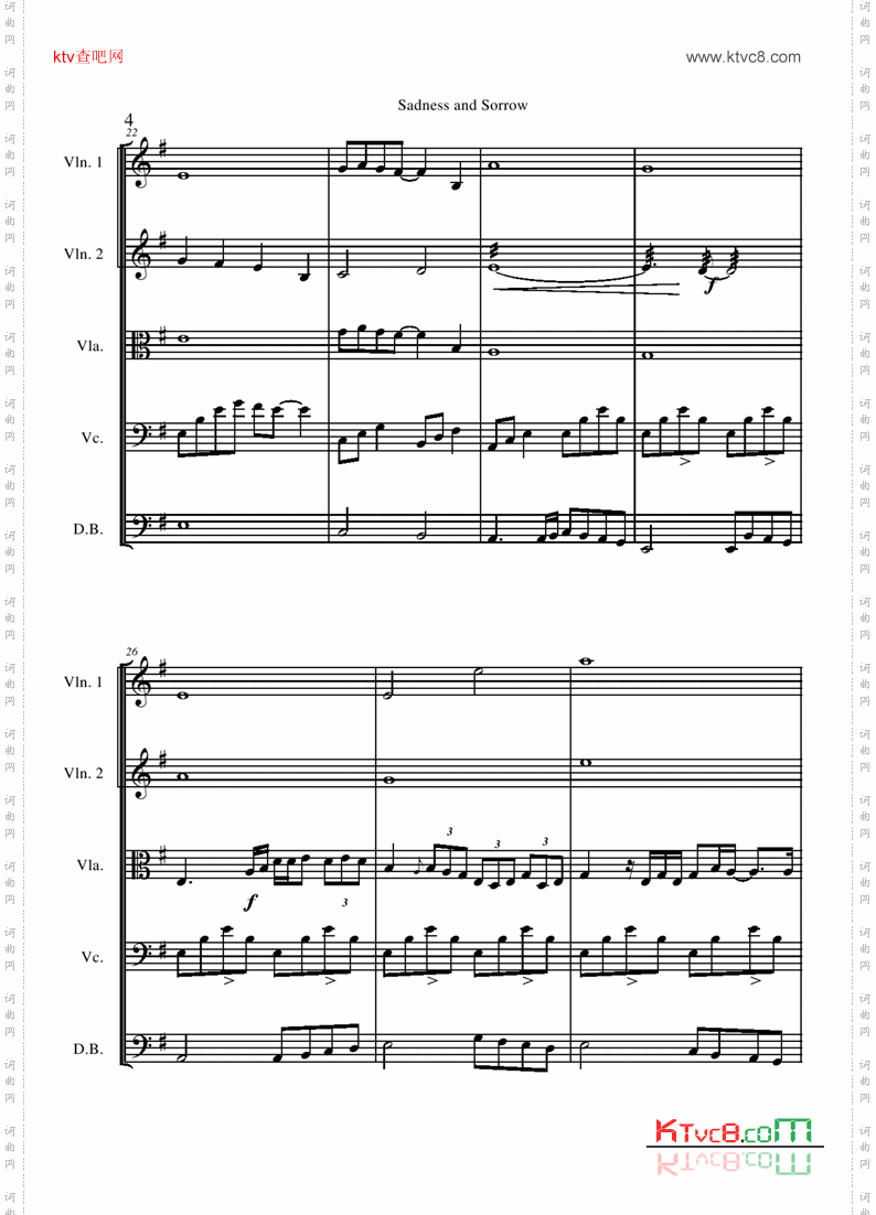 SadnessandSorrowscore