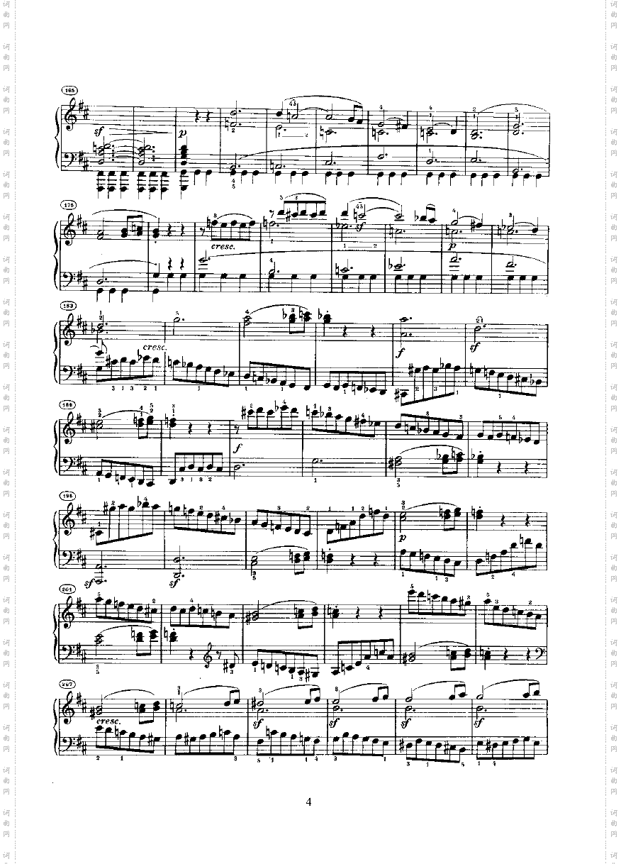奏鸣曲Opus28键盘类钢琴
