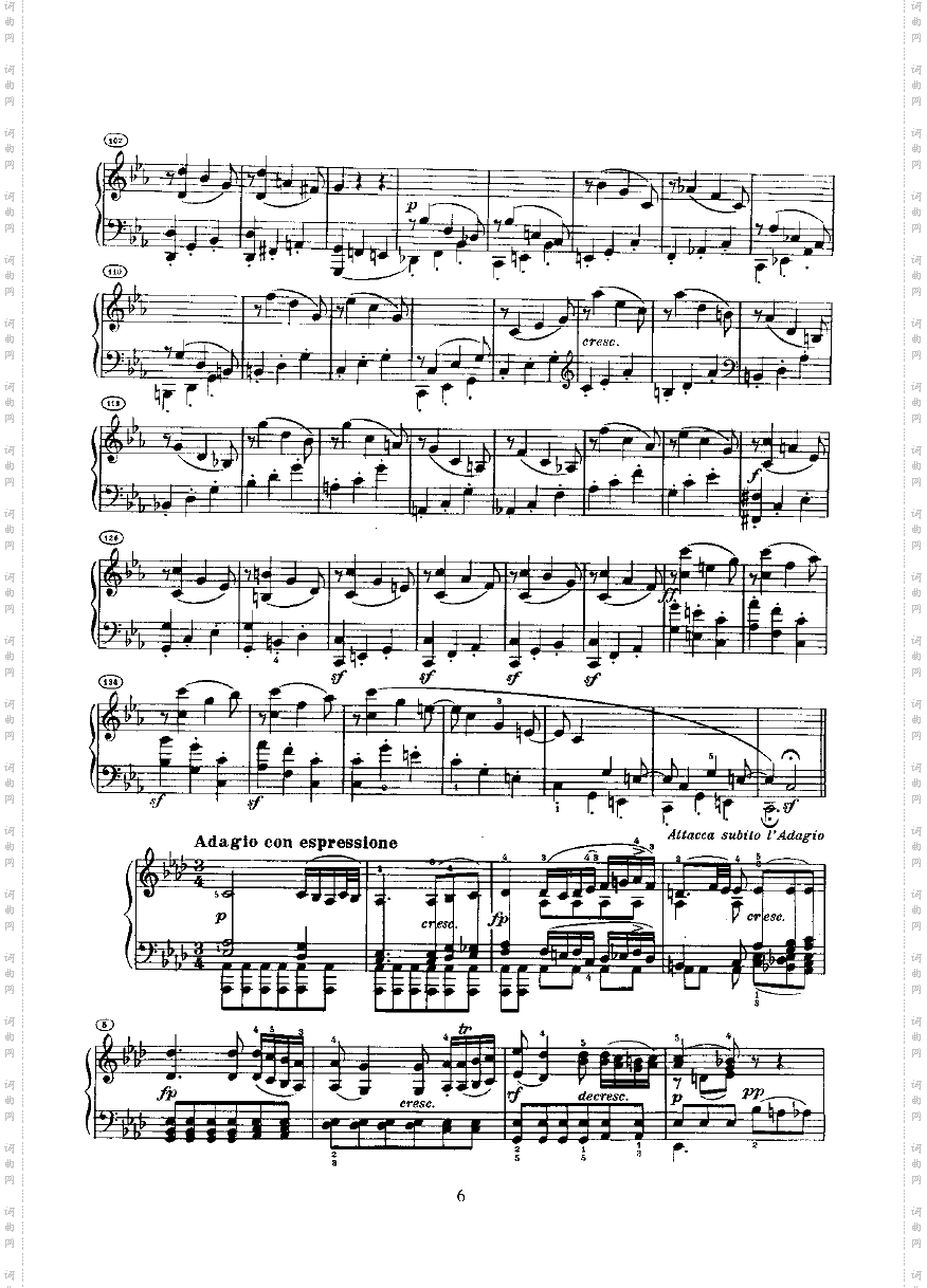 奏鸣曲Opus27Nr.1键盘类钢琴