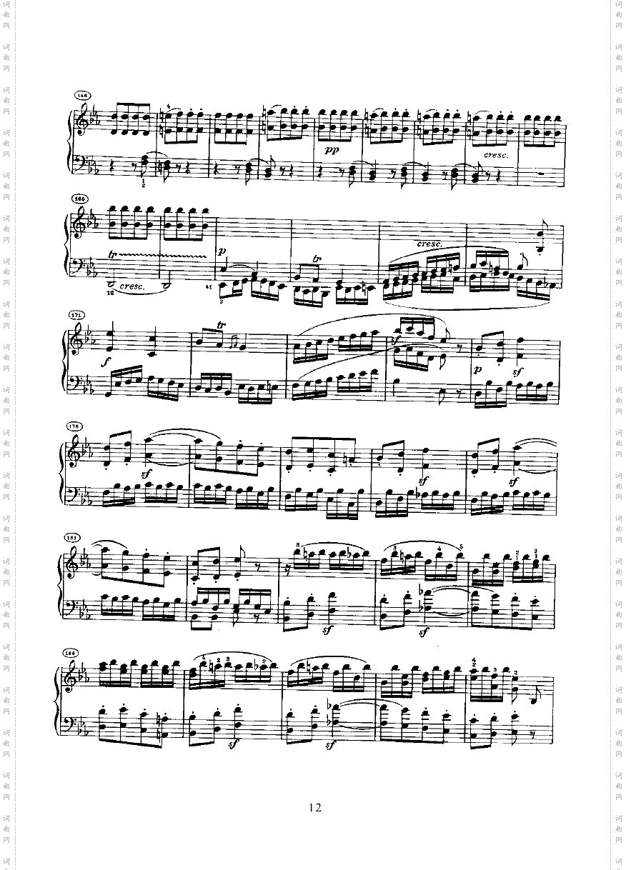 奏鸣曲Opus27Nr.1键盘类钢琴