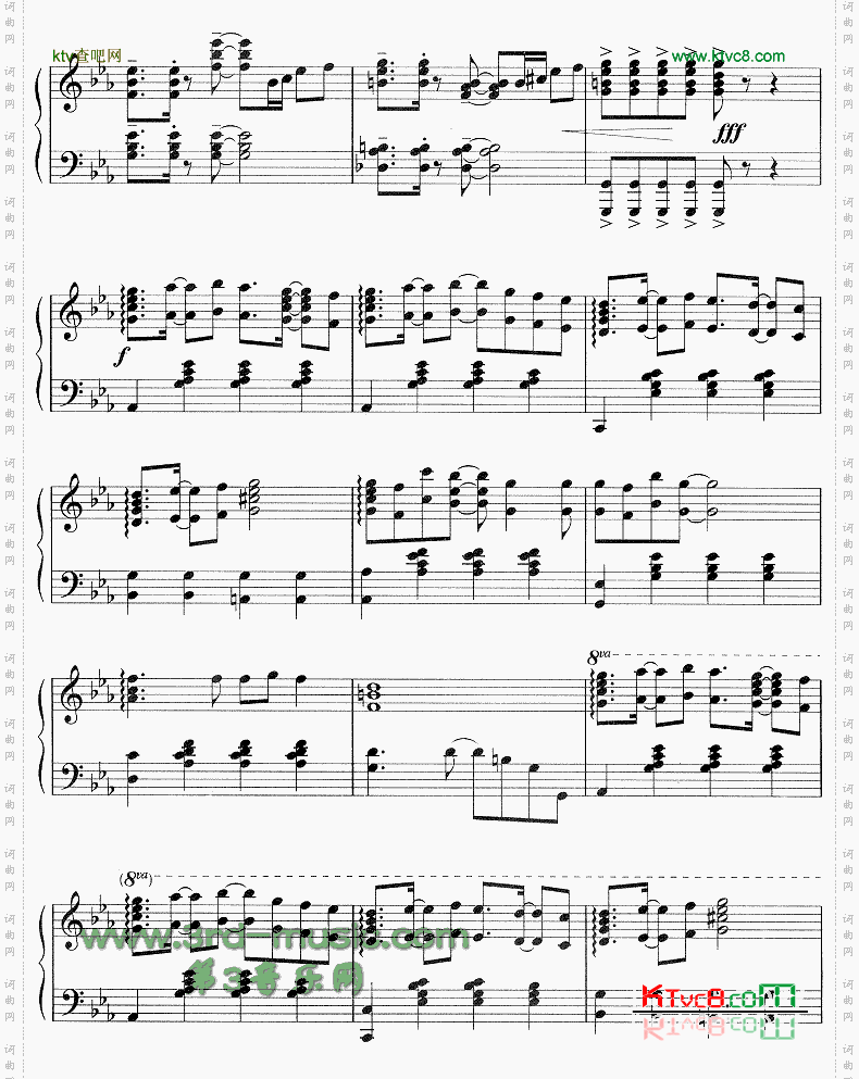 突如其来的爱情故事日剧《东京爱情故事》主题曲[钢琴曲谱]