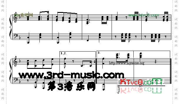 歌唱祖国[钢琴曲谱]