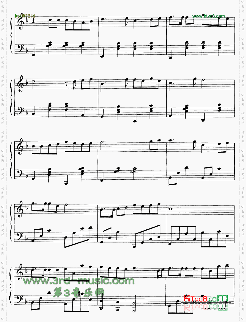 放不下的爱韩剧《冬日恋歌》插曲[钢琴曲谱]