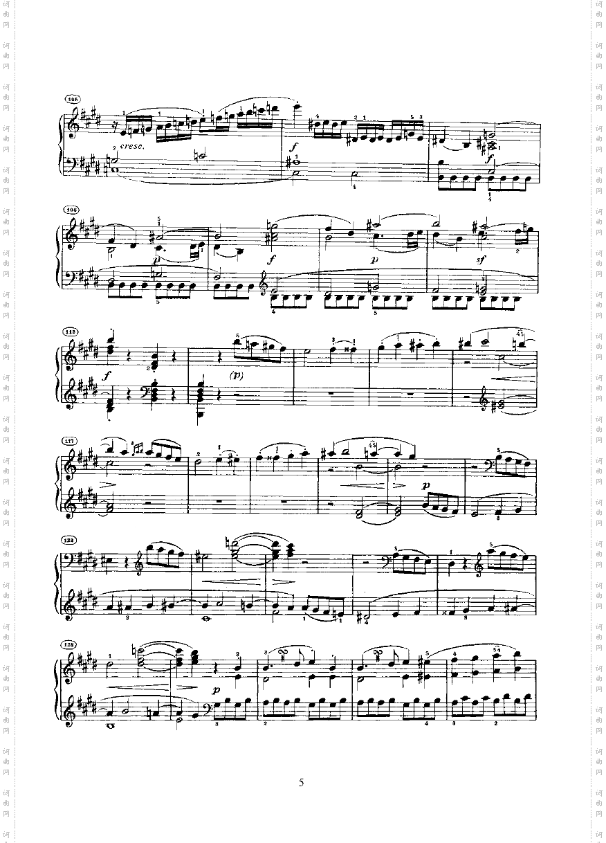 奏鸣曲Opus14Nr.1键盘类钢琴