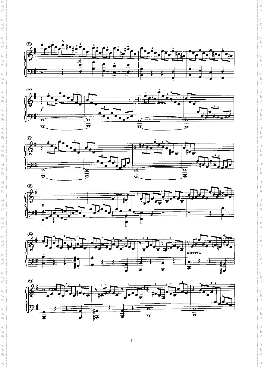 奏鸣曲Opus14Nr.1键盘类钢琴