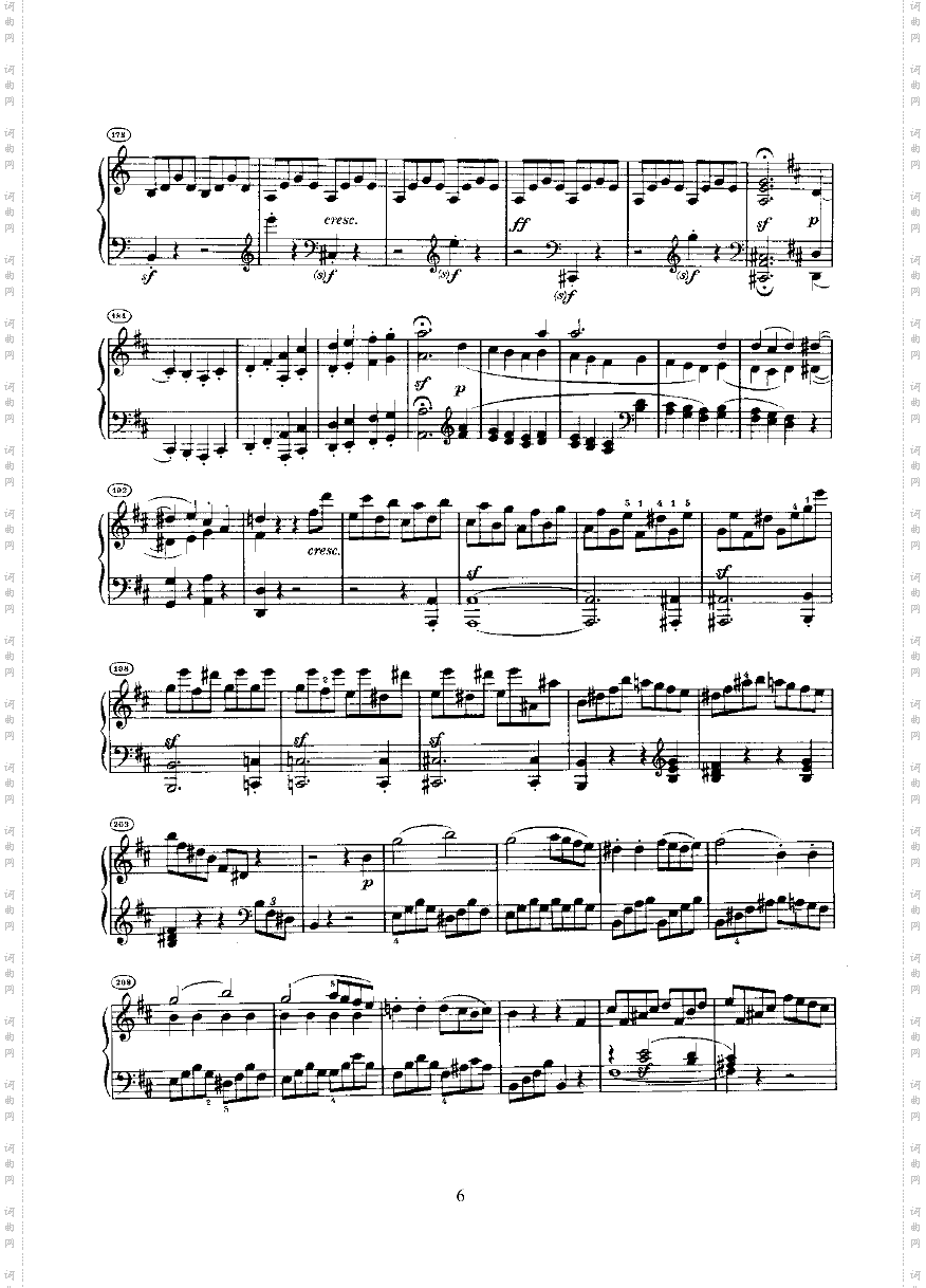 奏鸣曲Opus10Nr.3键盘类钢琴