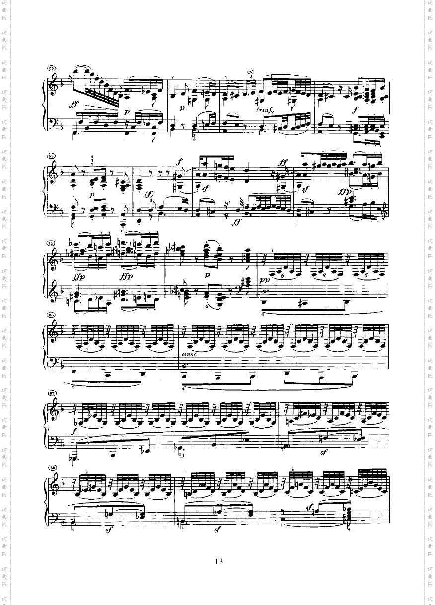 奏鸣曲Opus10Nr.3键盘类钢琴