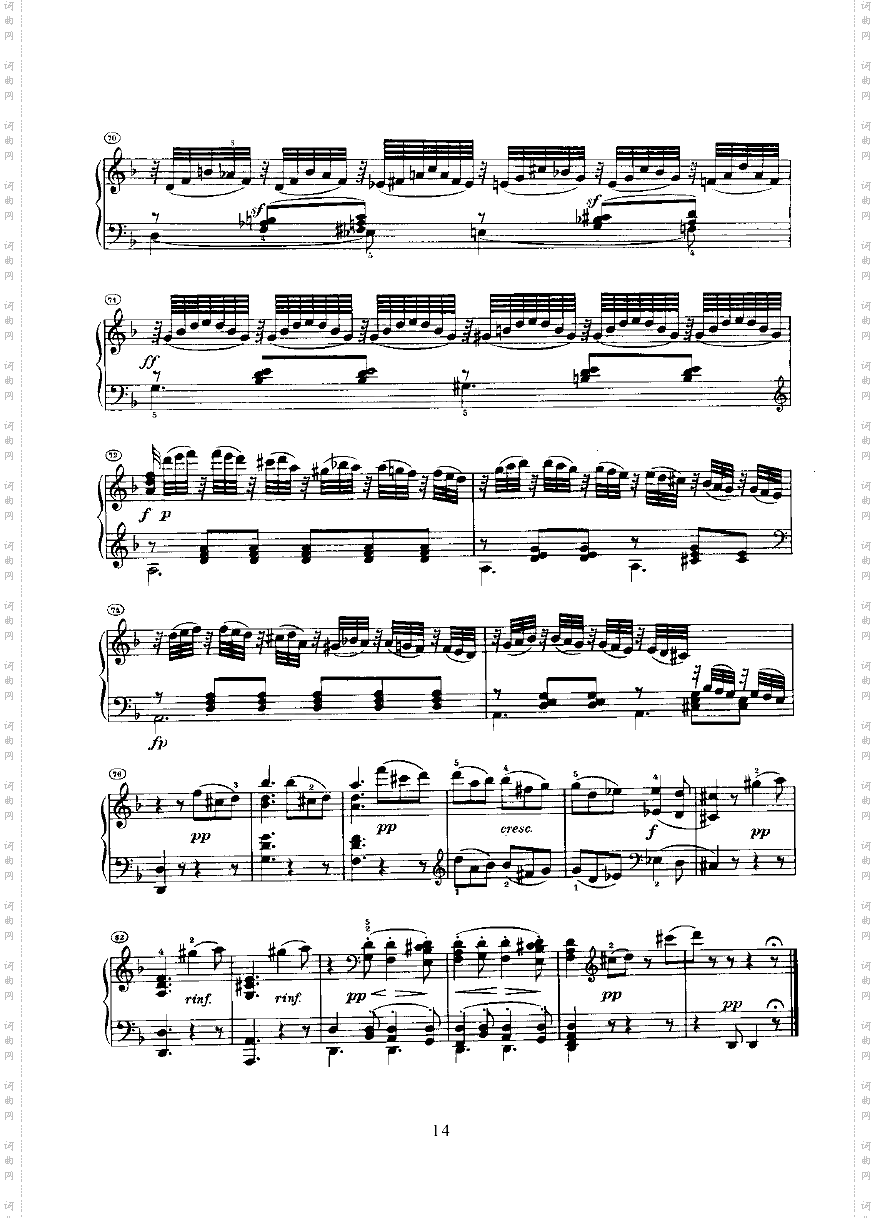 奏鸣曲Opus10Nr.3键盘类钢琴