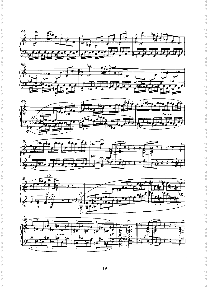 奏鸣曲Opus10Nr.3键盘类钢琴