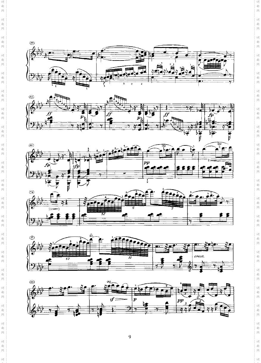奏鸣曲Opus10Nr.1键盘类钢琴