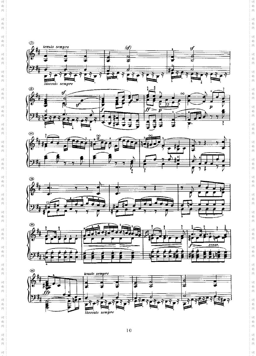 奏鸣曲Opus2Nr.2键盘类钢琴