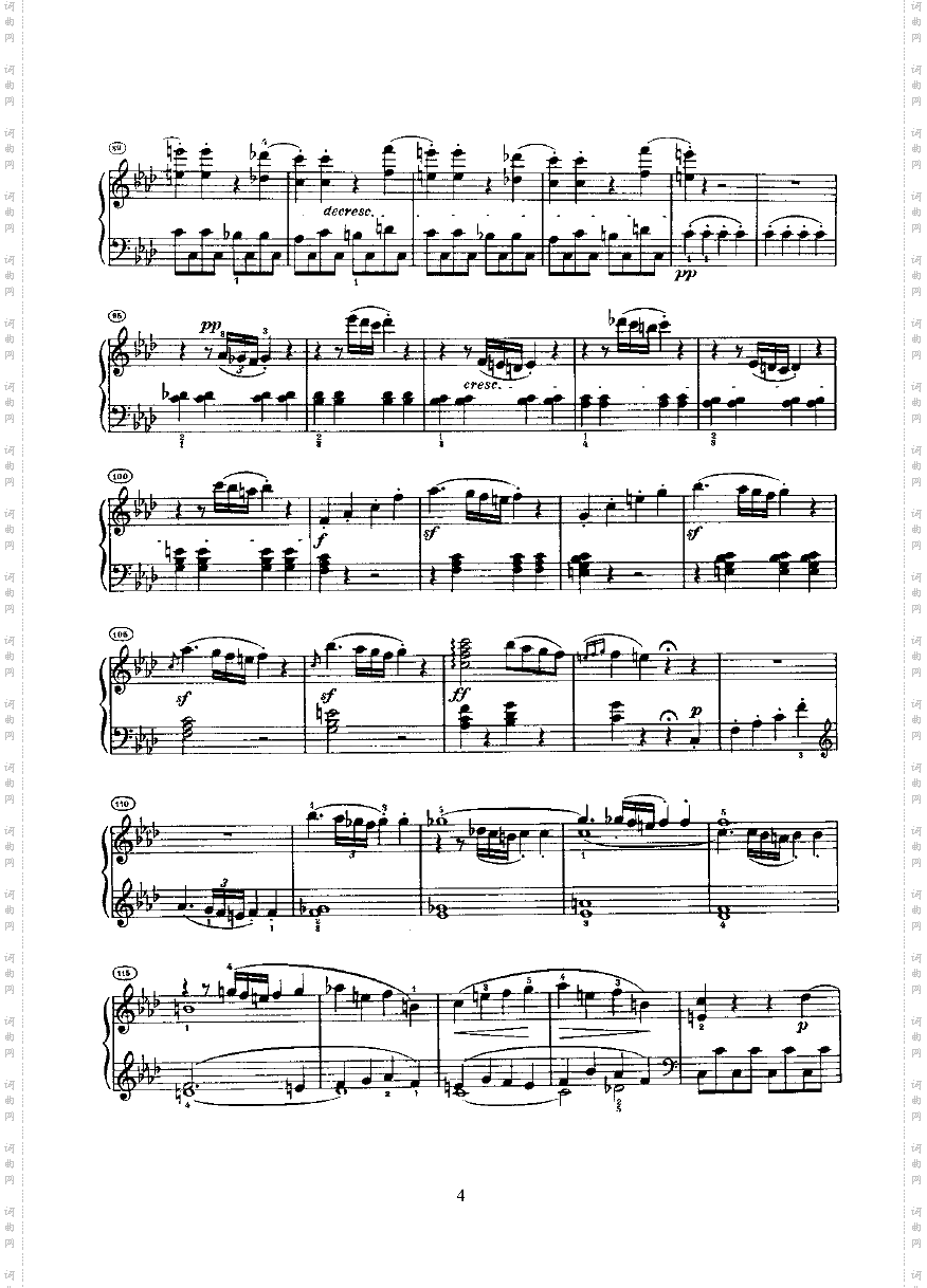 奏鸣曲Opus2Nr.1键盘类钢琴