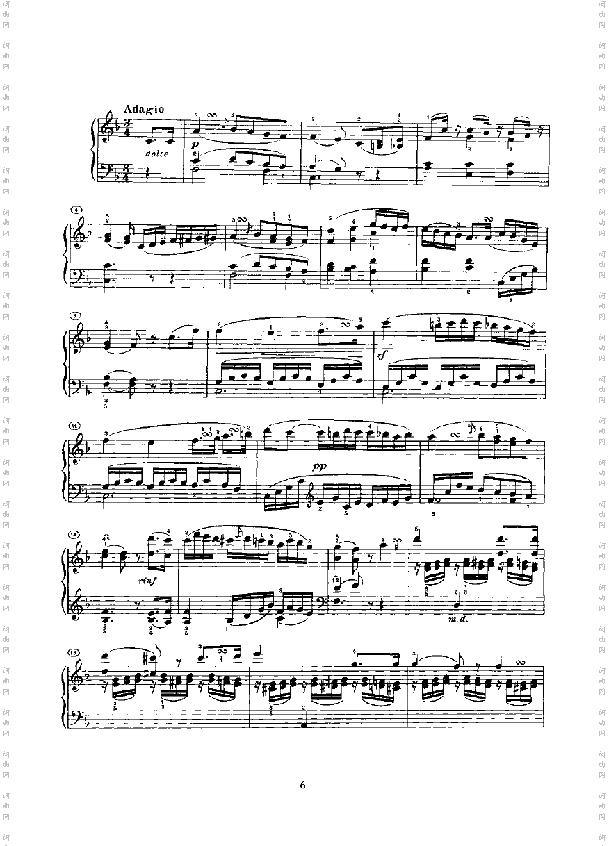 奏鸣曲Opus2Nr.1键盘类钢琴