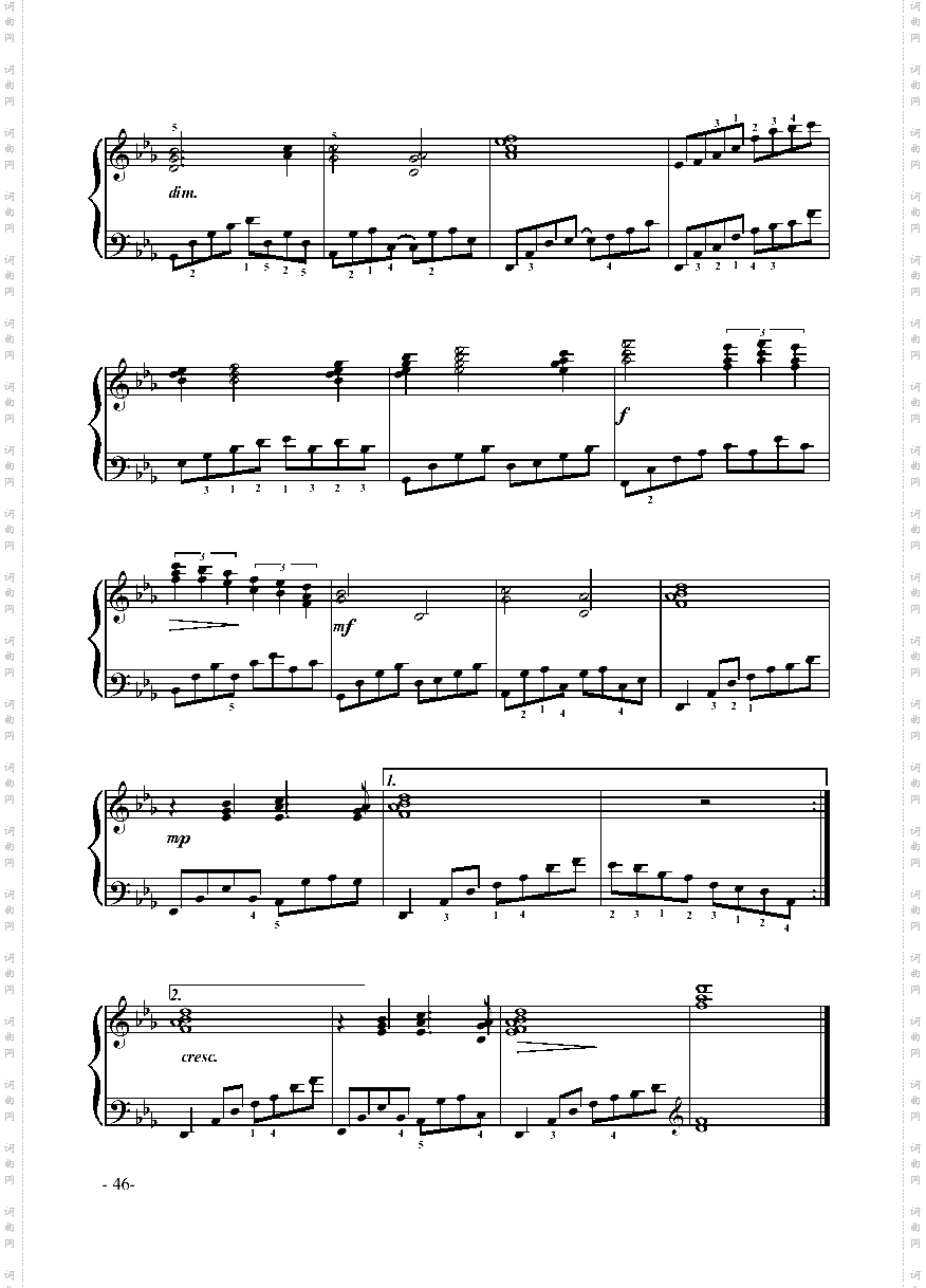 微风伴随我键盘类钢琴