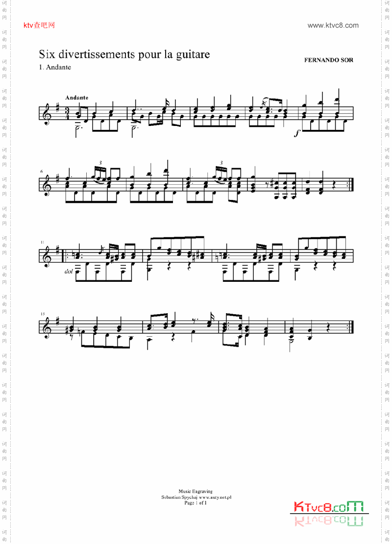 sixdivertissementspourlaguitare