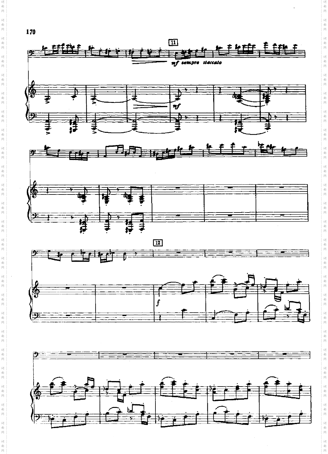 小协奏曲钢伴管乐类长号