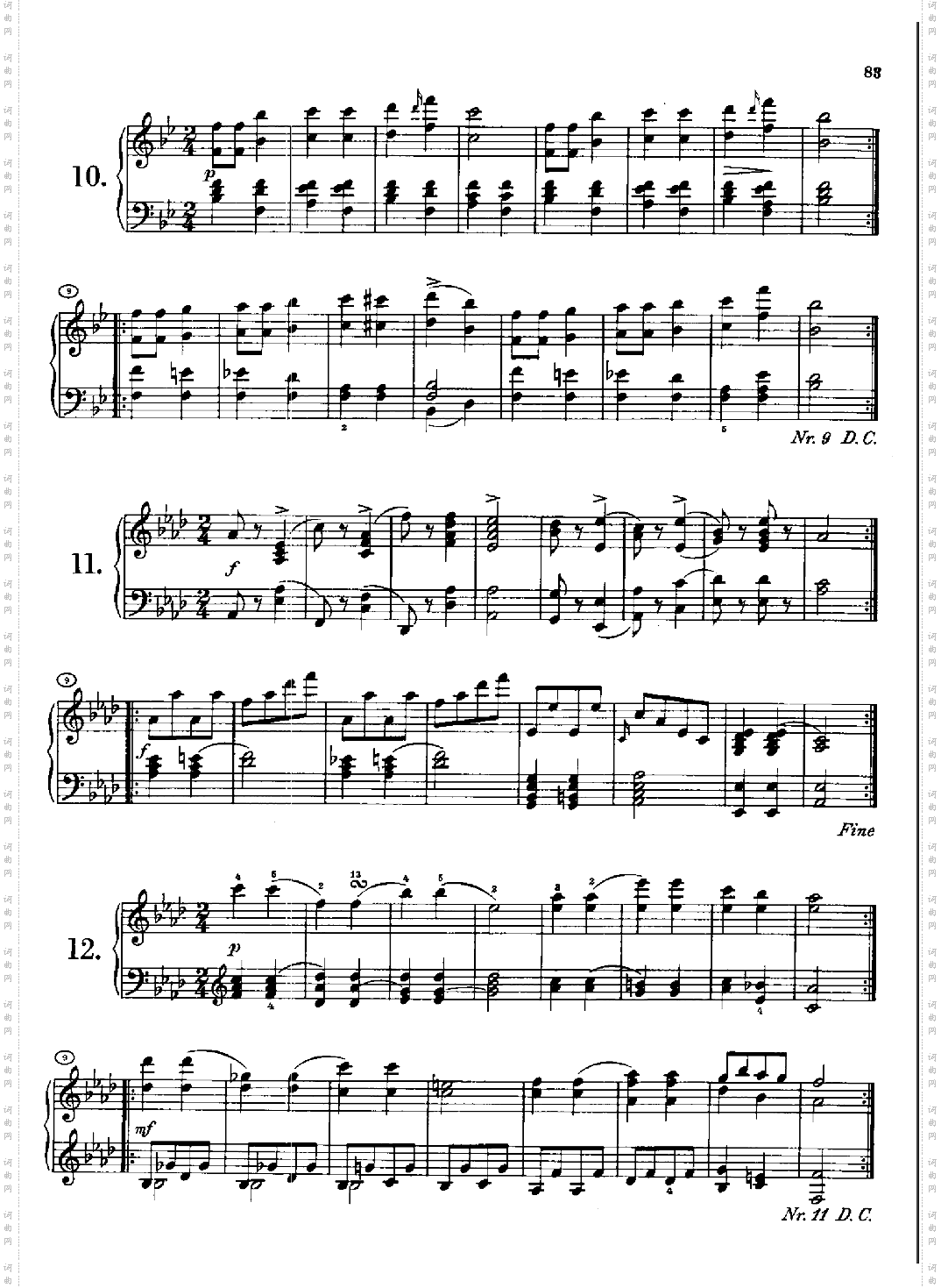 D299(1815年10月3日创作) 键盘类 钢琴