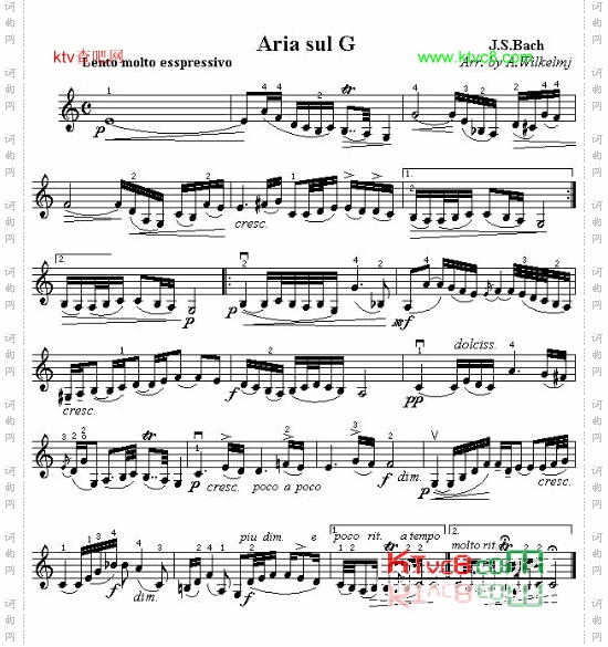 Aria  sul  G