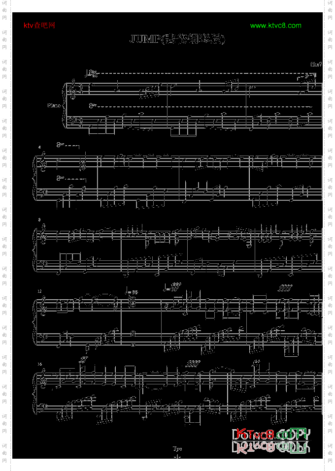 JUMP钢琴版