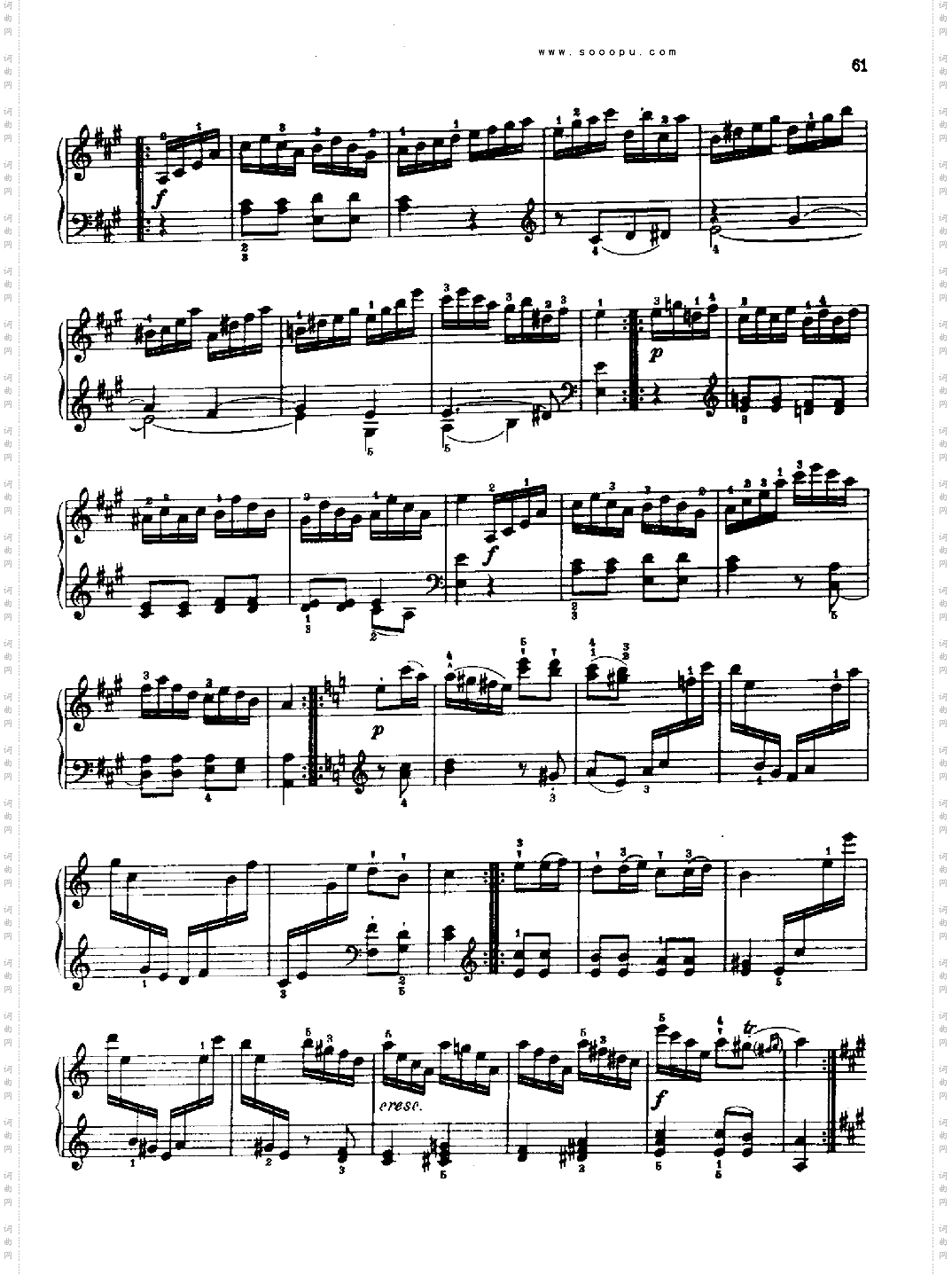 奏鸣曲七献给奥恩布鲁格的姐妹们键盘类钢琴