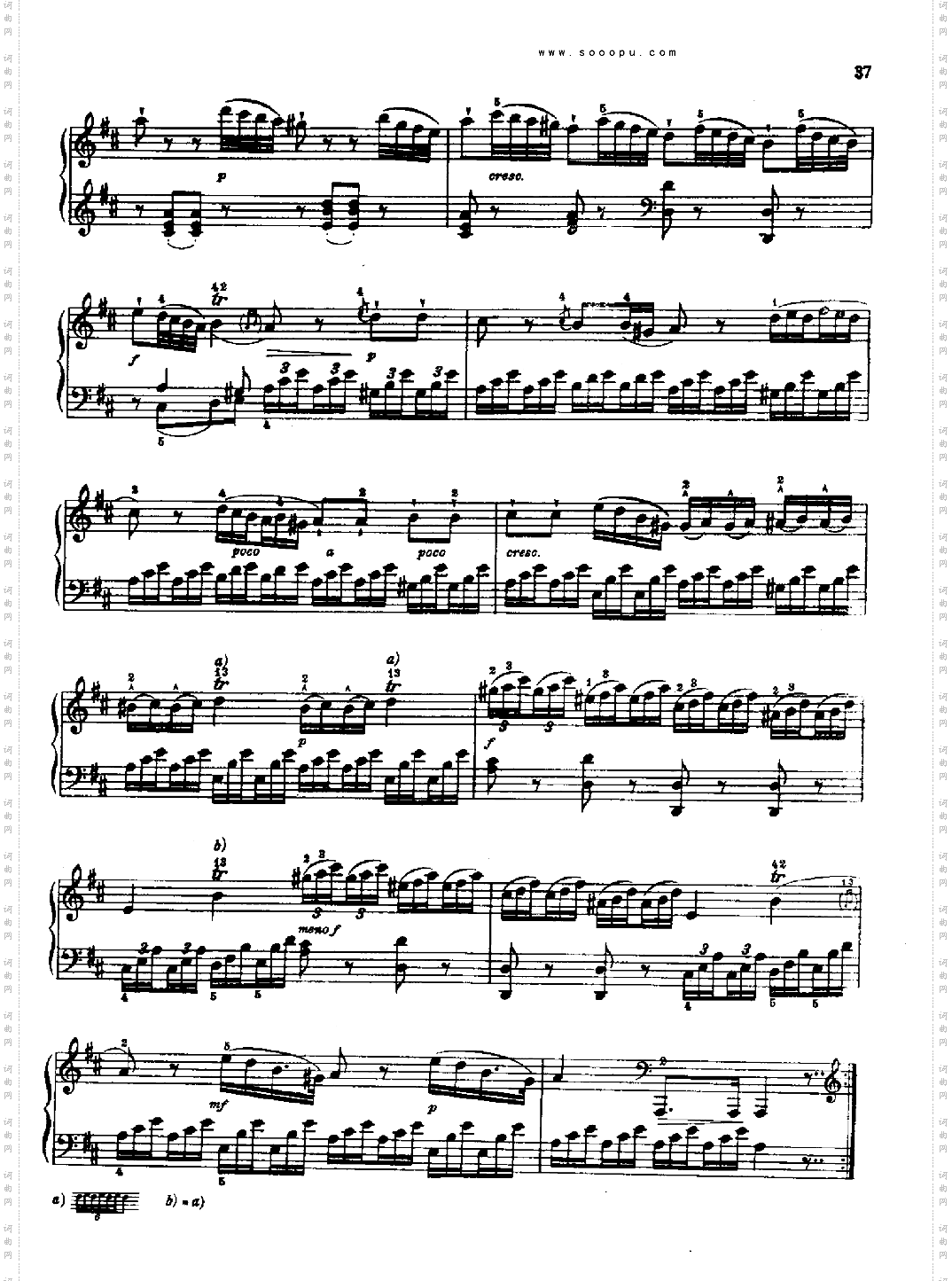奏鸣曲五1767键盘类钢琴