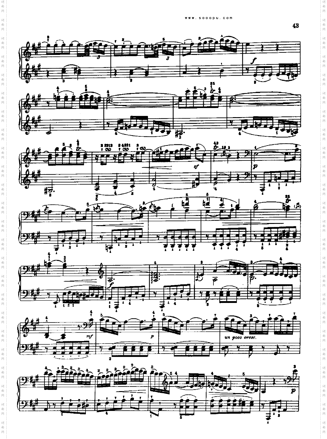 奏鸣曲五1767键盘类钢琴