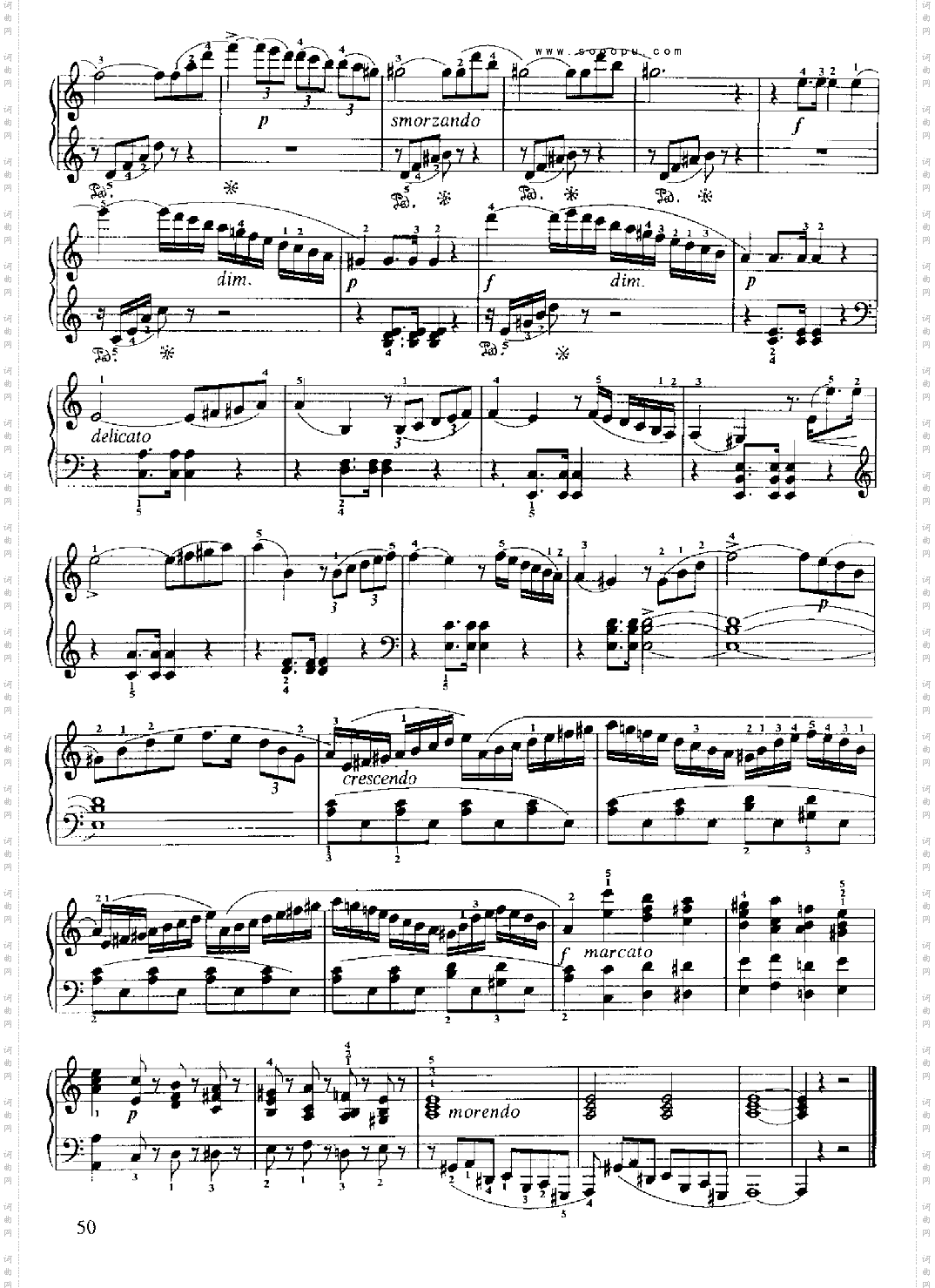 小奏鸣曲Op.88No.3键盘类钢琴