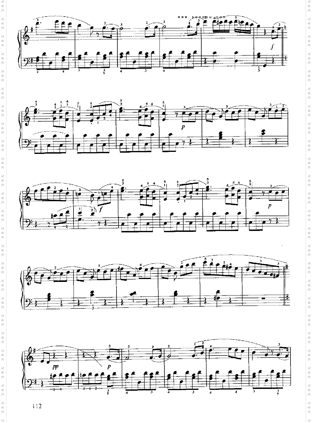 小奏鸣曲Op.49No.2键盘类钢琴
