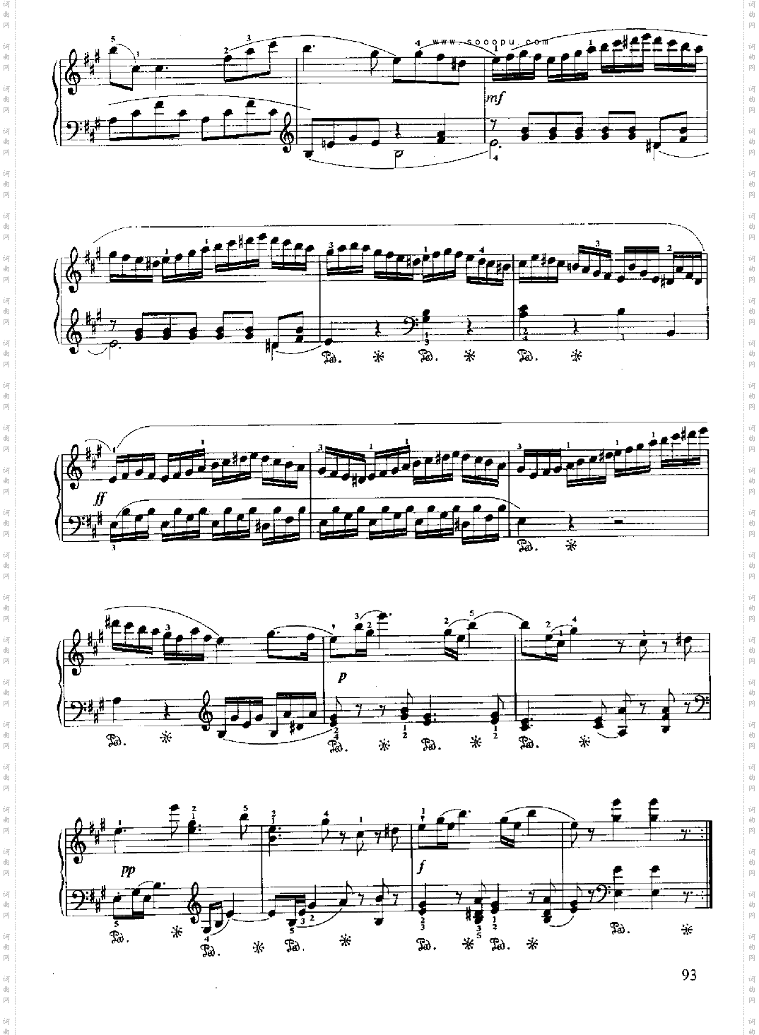 小奏鸣曲Op.20No.4键盘类钢琴