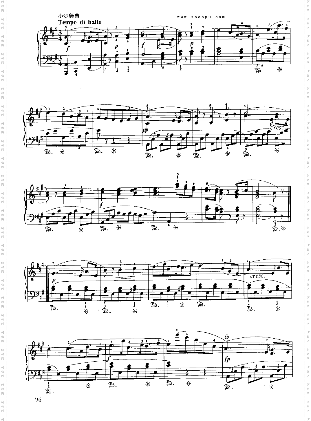 小奏鸣曲Op.20No.4键盘类钢琴
