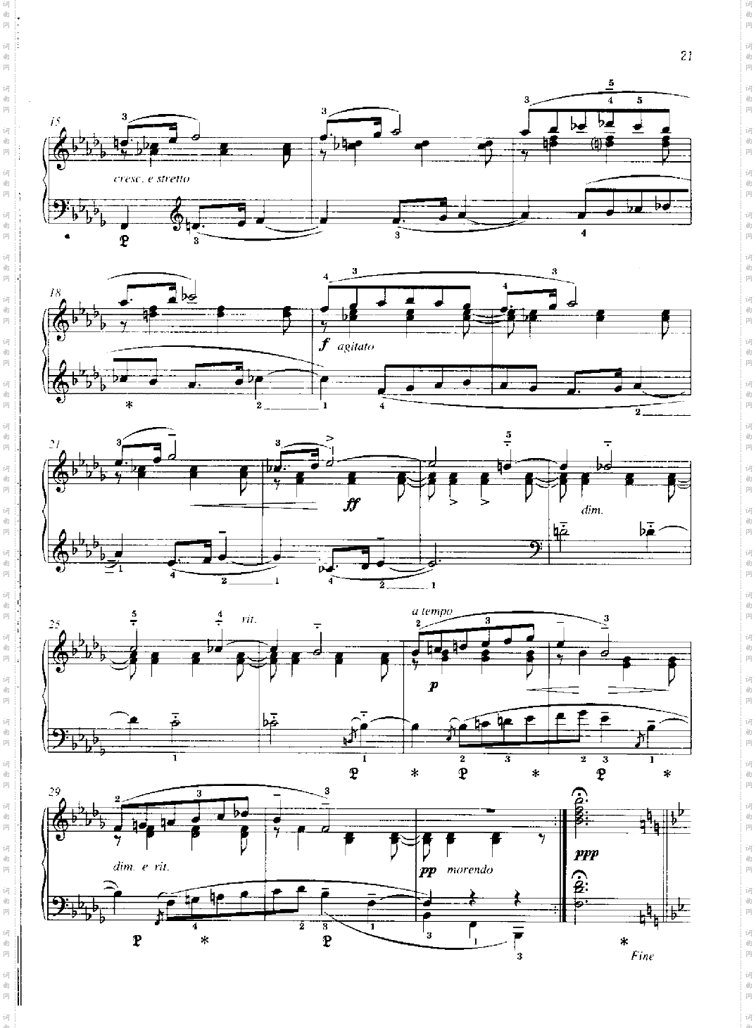 卡农—格里格作品38之8.键盘类钢琴