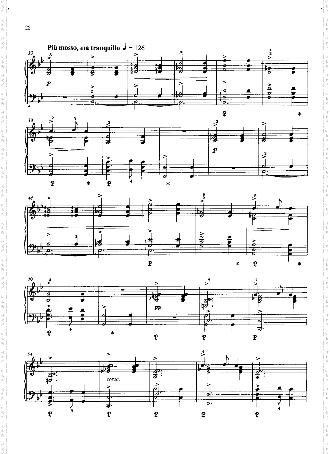 卡农—格里格作品38之8.键盘类钢琴