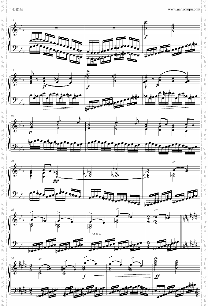 李斯特练习曲Op.6,No.8