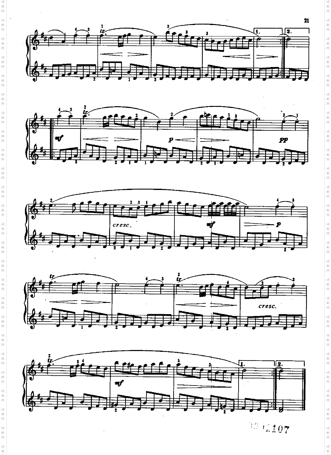 巴赫初级钢琴曲集键盘类钢琴