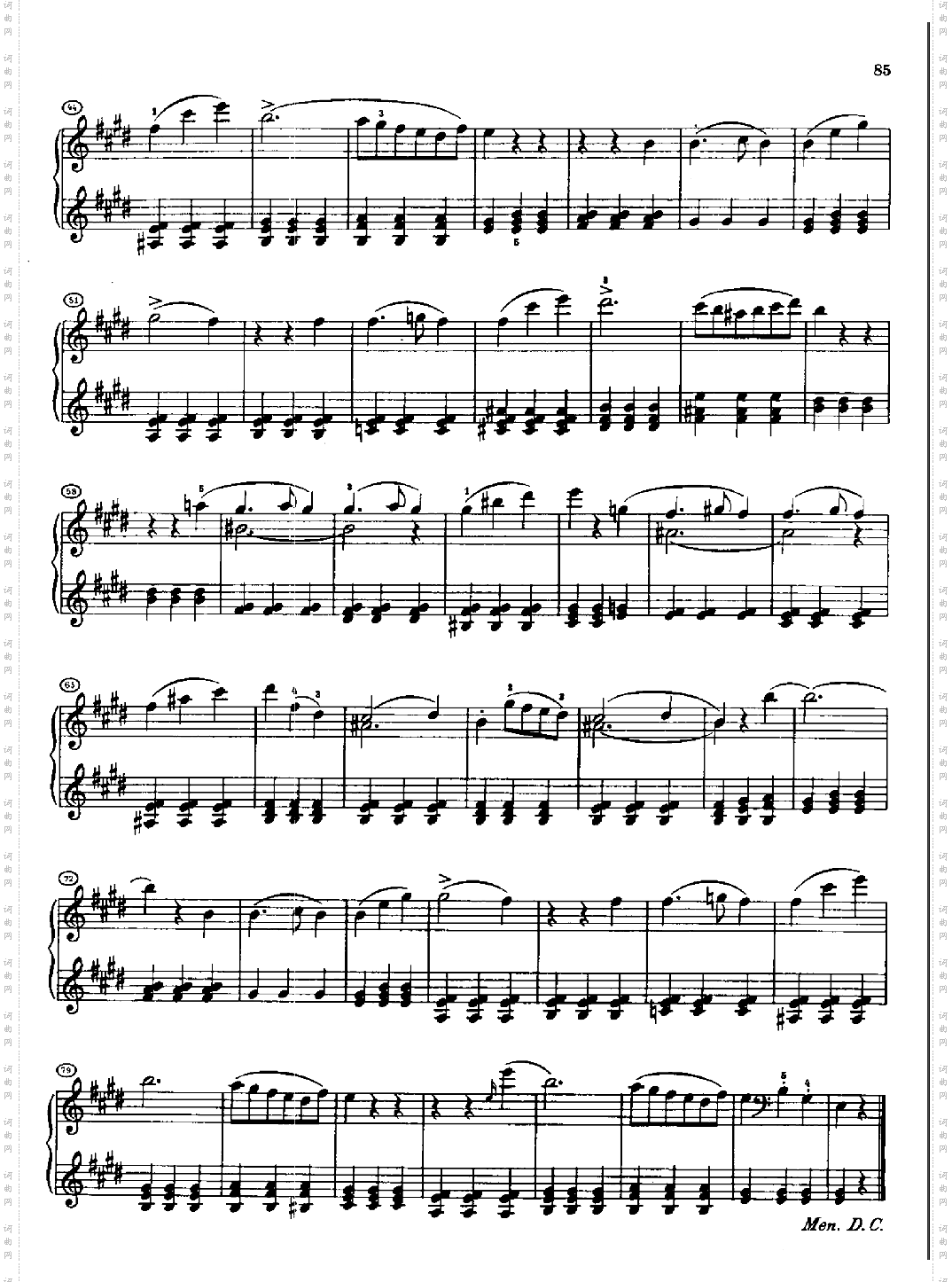 小步舞曲D3341815年秋创作键盘类钢琴