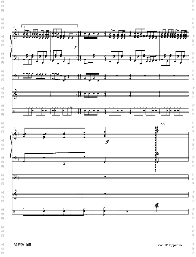 铃儿响叮当-总谱-世界名曲