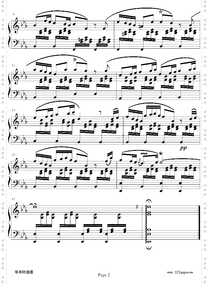 四季·冬之第二乐章钢琴独奏版-维瓦尔第