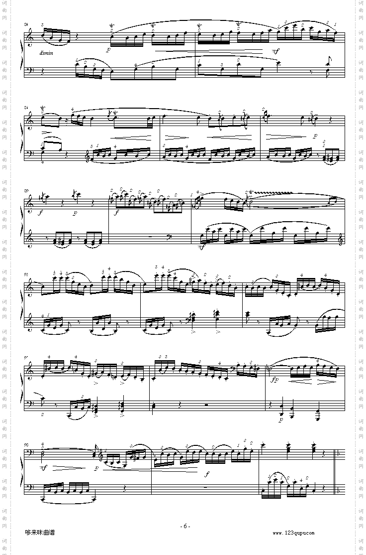 C大调钢琴奏鸣曲K279-莫扎特