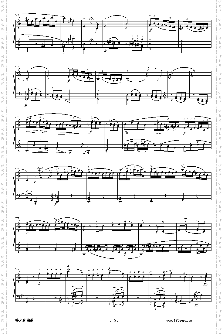 C大调钢琴奏鸣曲K279-莫扎特