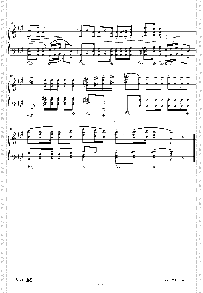 波兰军队舞曲-Op.40No.1-肖邦