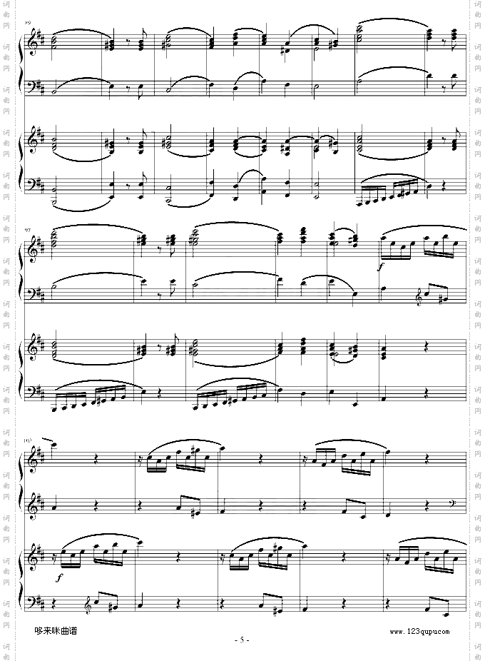 D大调双钢琴奏鸣曲第三乐章-莫扎特