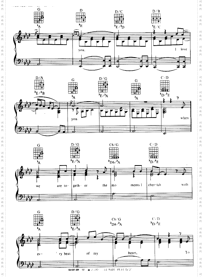 ThreeTimesALady-莱昂内尔·里奇线谱