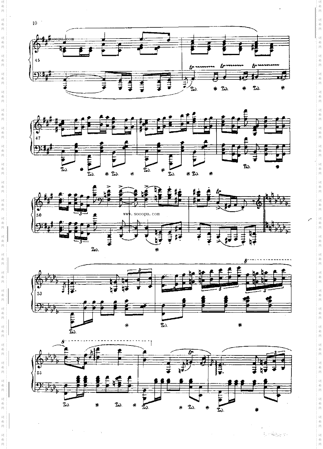 波洛涅兹OP.44键盘类钢琴