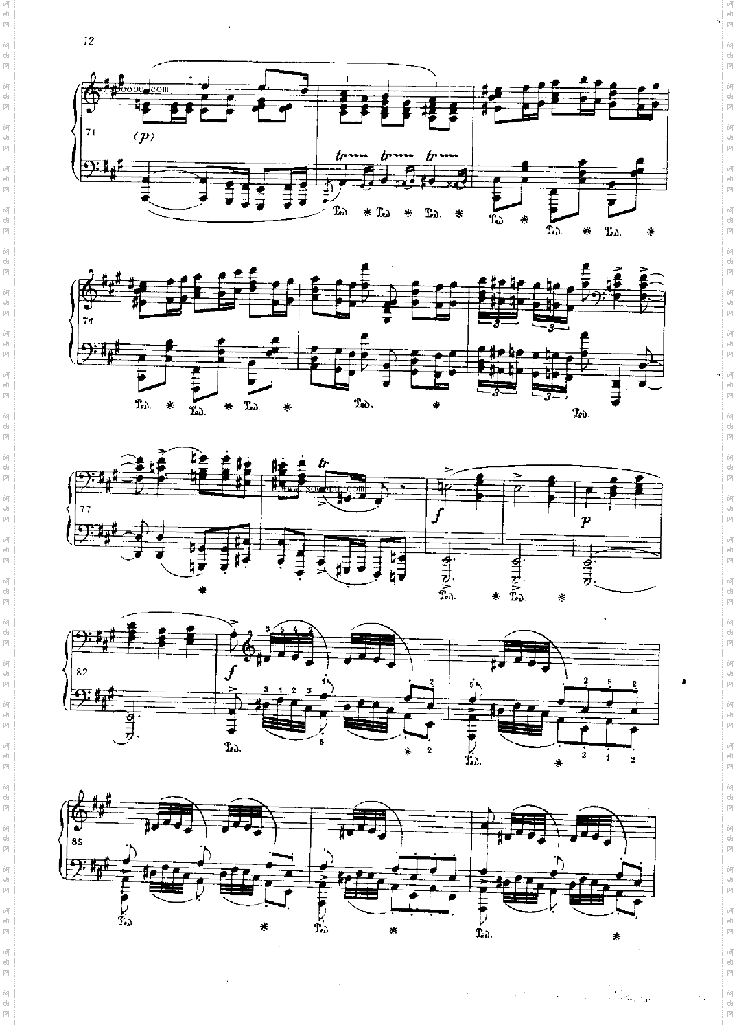 波洛涅兹OP.44键盘类钢琴