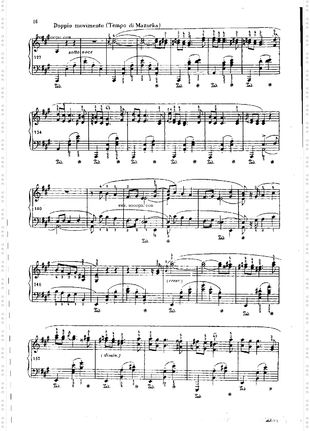 波洛涅兹OP.44键盘类钢琴