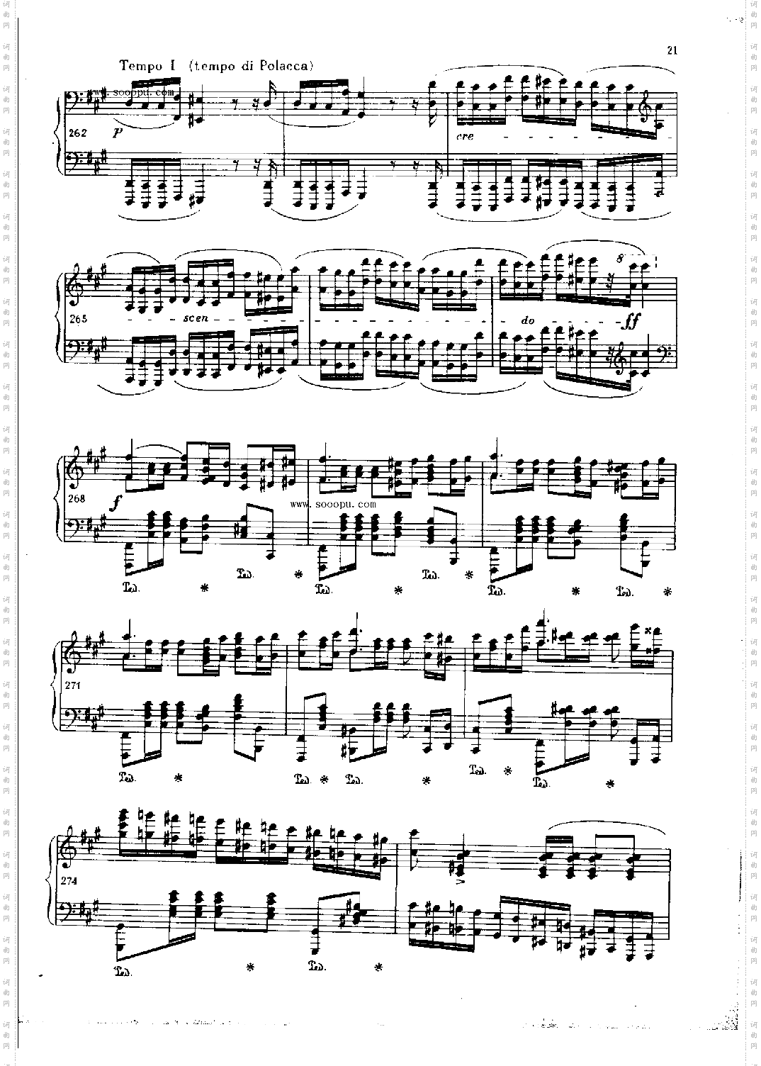 波洛涅兹OP.44键盘类钢琴