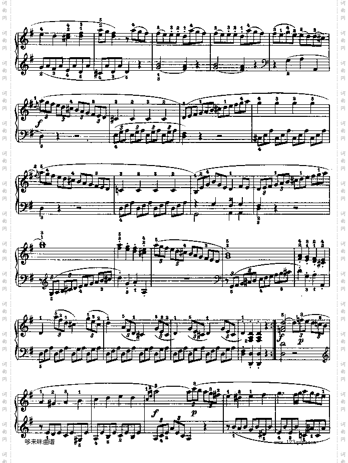 第二十钢琴奏鸣曲-Op.49No.2-贝多芬