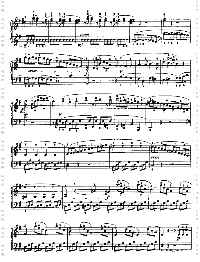 第二十钢琴奏鸣曲-Op.49No.2-贝多芬